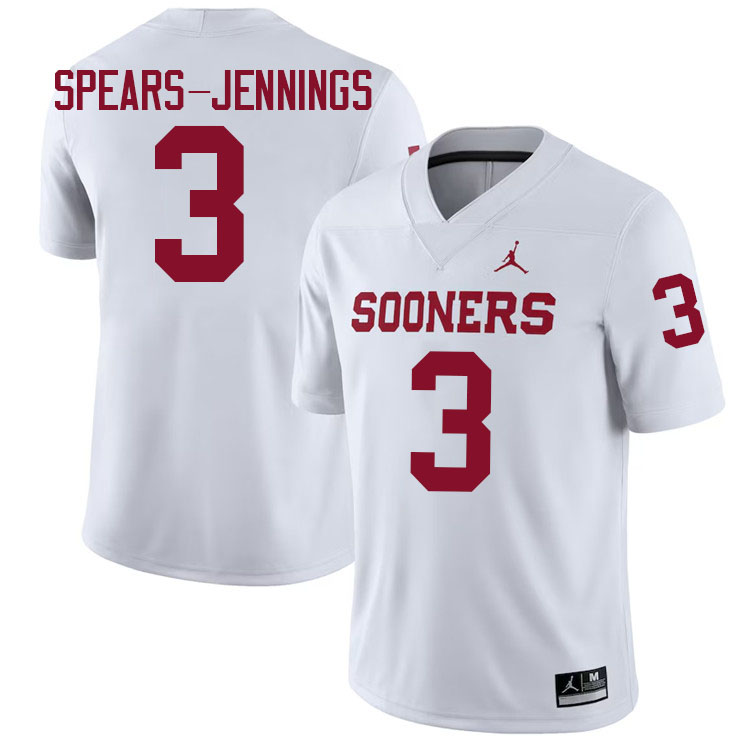 Robert Spears-Jennings Oklahoma Sooners Jersey,Oklahoma Sooners Football Uniforms,Jersey-White